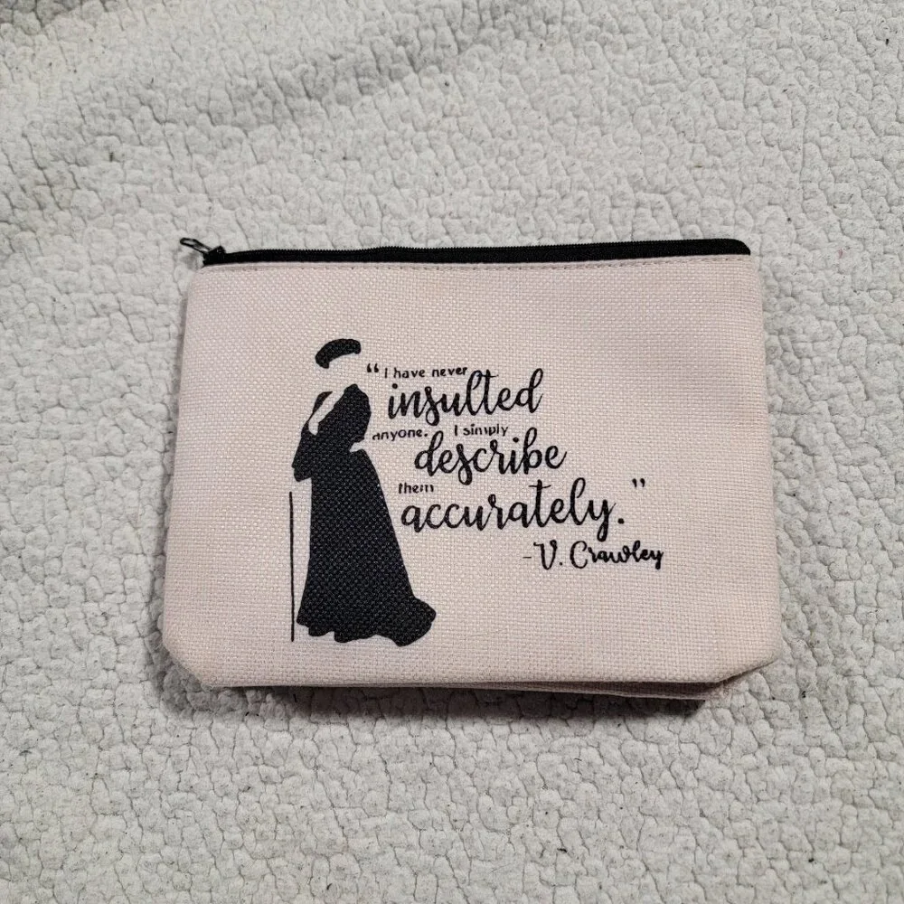V Crowley Inspired Makeup Bag
